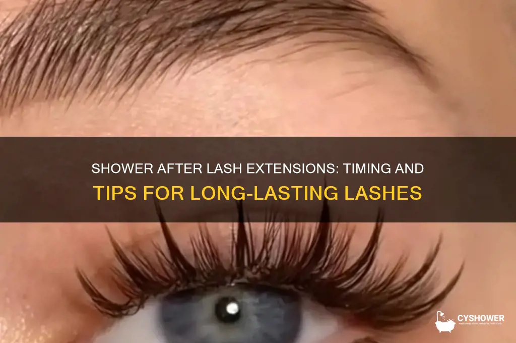 can i take a shower after getting my lashes done