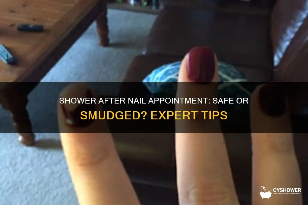 can i take a shower after getting my nails done