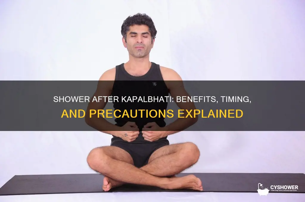 can i take a shower after kapalbhati