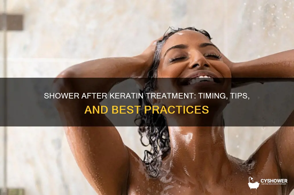can i take a shower after keratin treatment