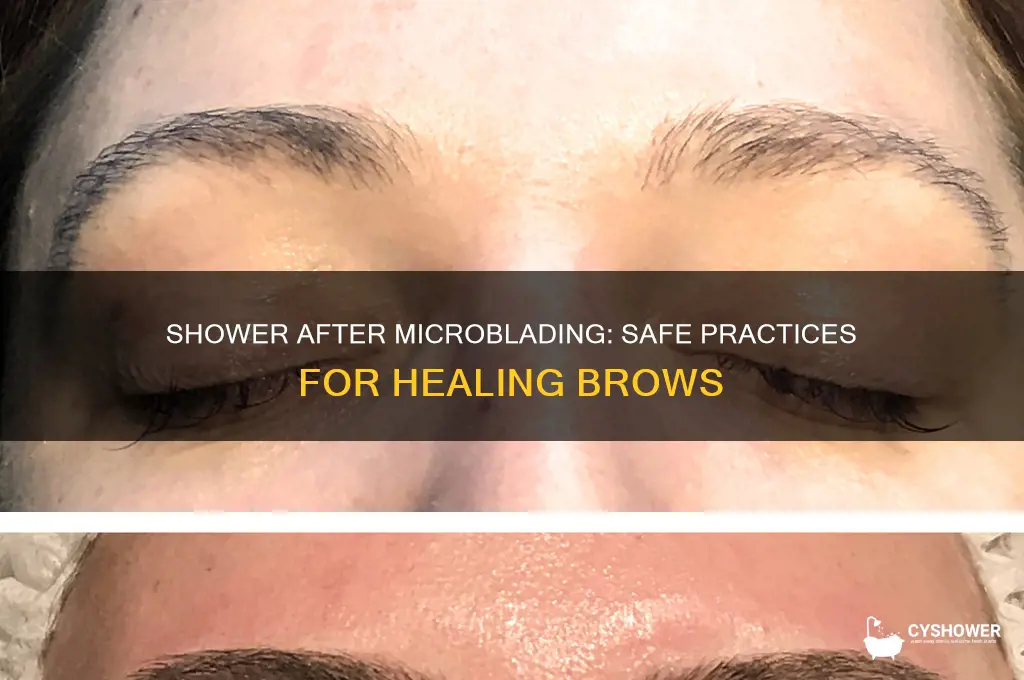 can i take a shower after microblading
