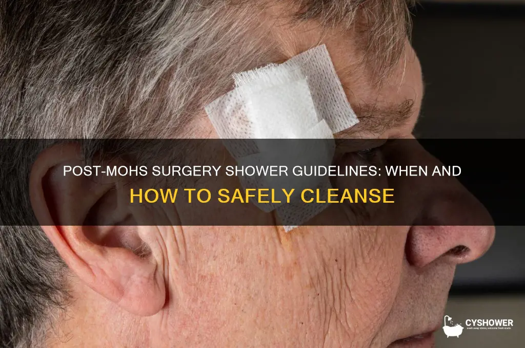 can i take a shower after mohs cancer surgery
