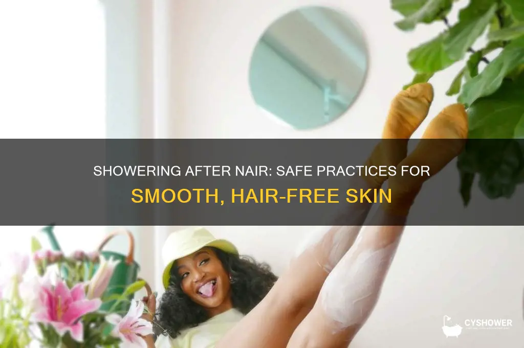can i take a shower after using nair