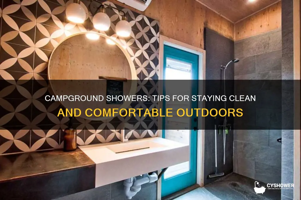 can i take a shower at campground