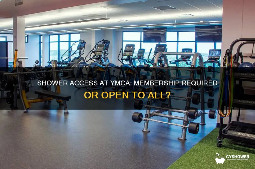can i take a shower at the ymca without membership