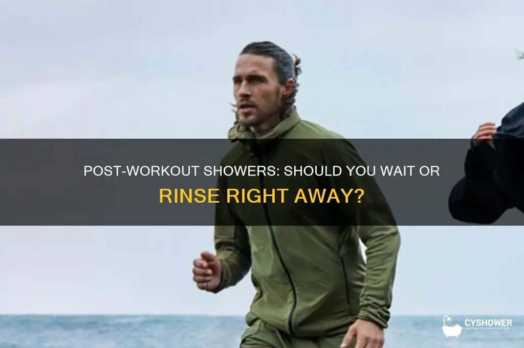 can i take a shower immediately after workout