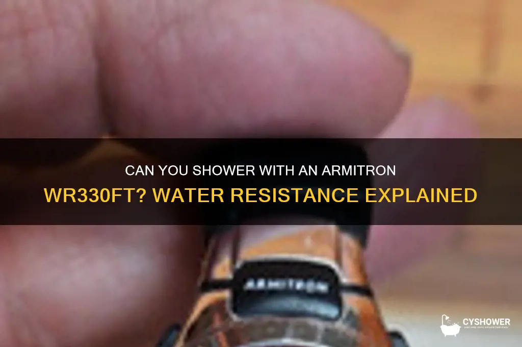 can i take a shower in armitron wr330ft