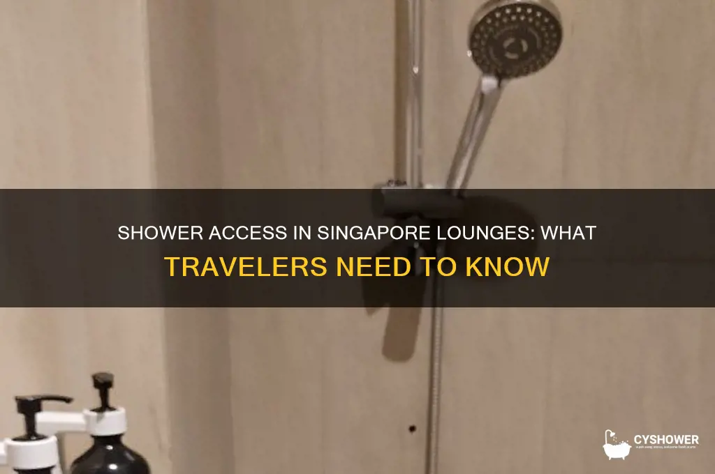 can i take a shower in singapore lounge
