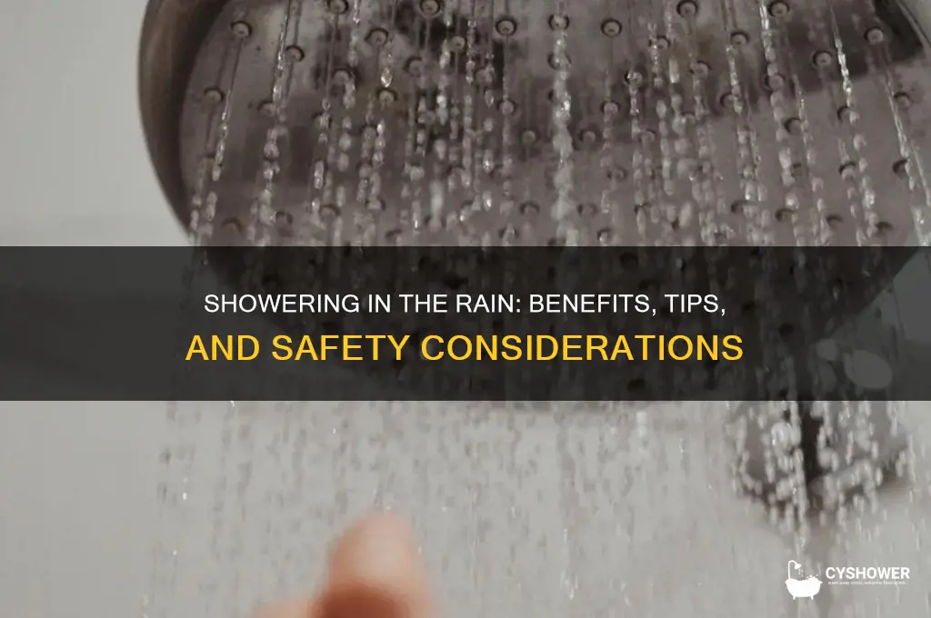 can i take a shower in the rain