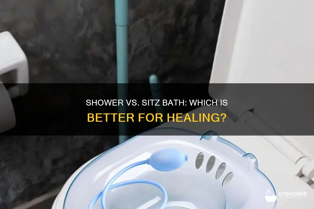 can i take a shower instead of a sitz