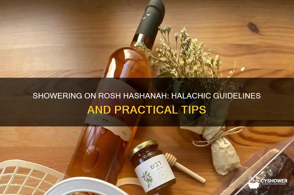 can i take a shower on rosh hashanah