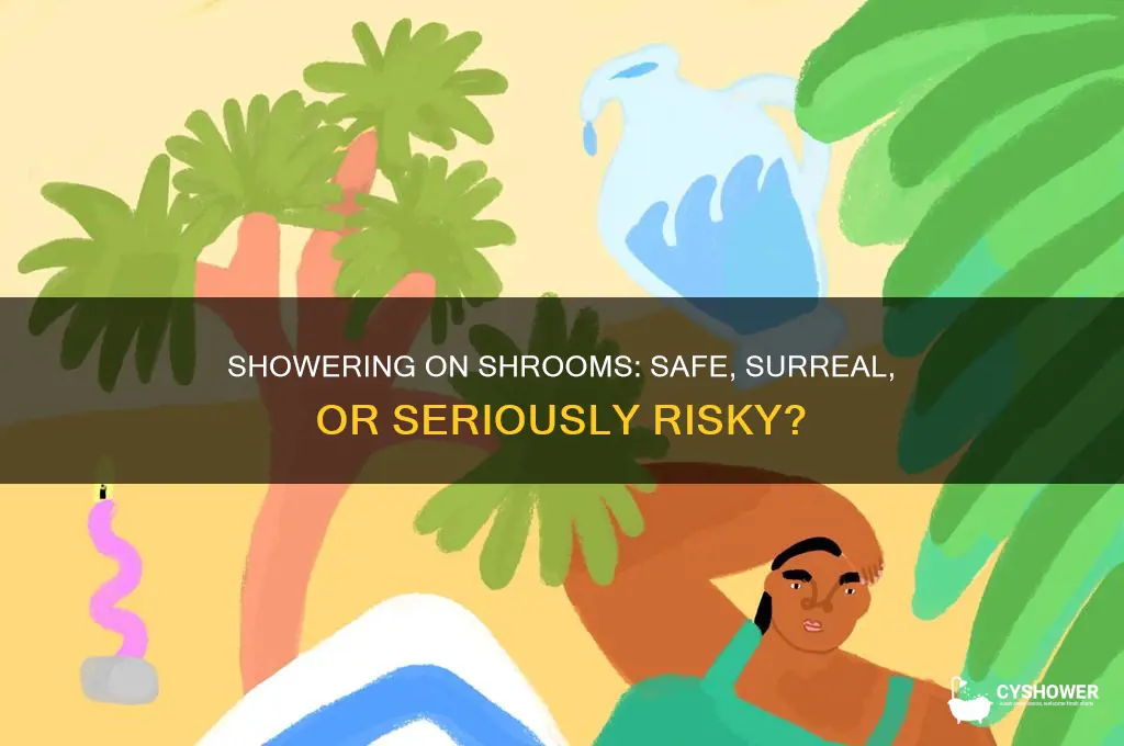 can i take a shower on shrooms
