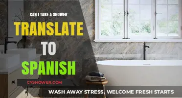 ¿Puedo tomar una ducha?": How to Translate 'Can I Take a Shower' to Spanis
