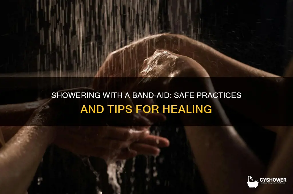 can i take a shower with a band aid