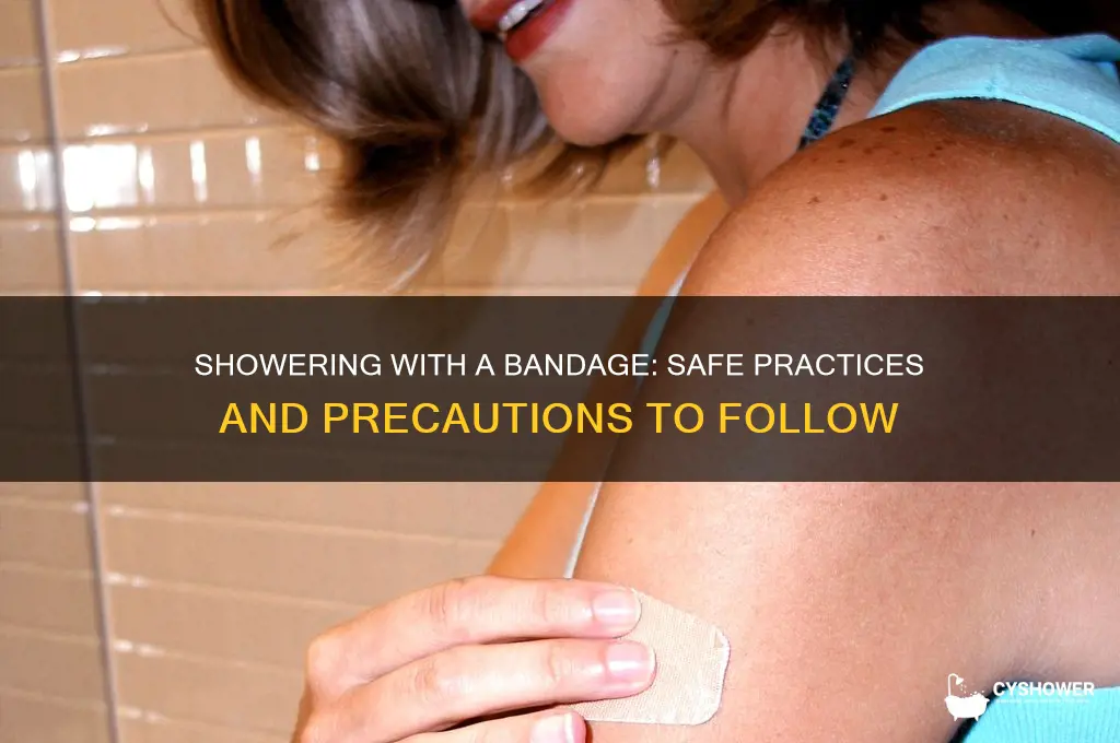 can i take a shower with a bandage