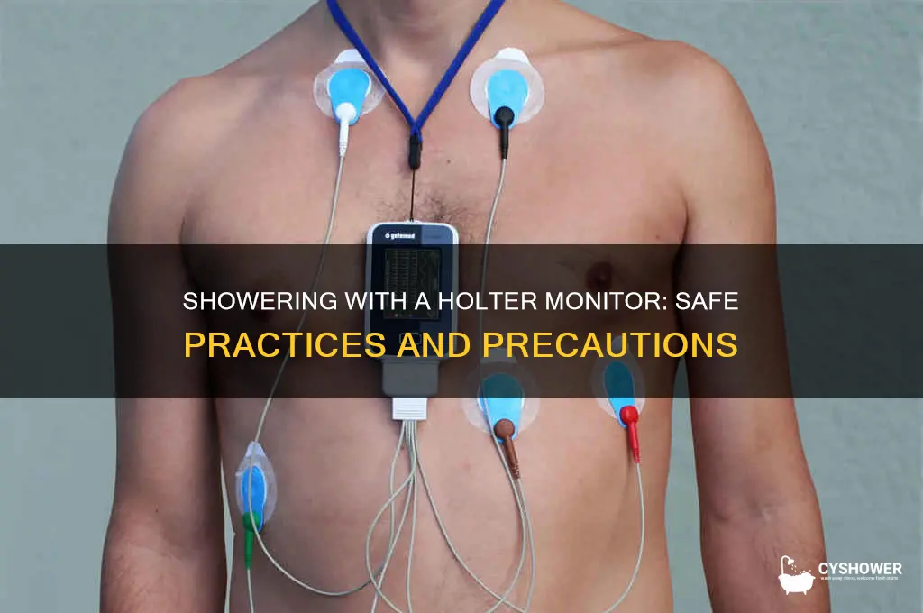 can i take a shower with a holter monitor