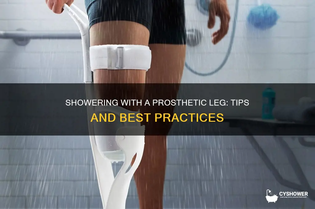 can i take a shower with a prosthetic leg
