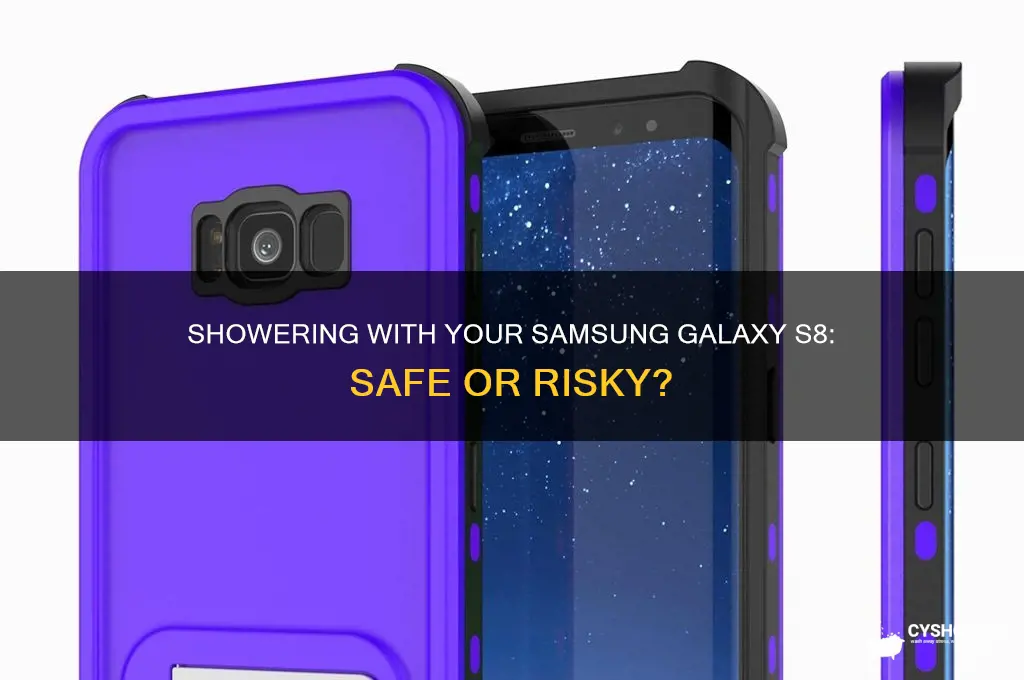 can i take a shower with a s8