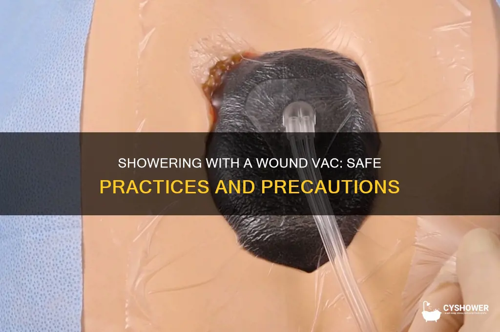 can i take a shower with a wound vac
