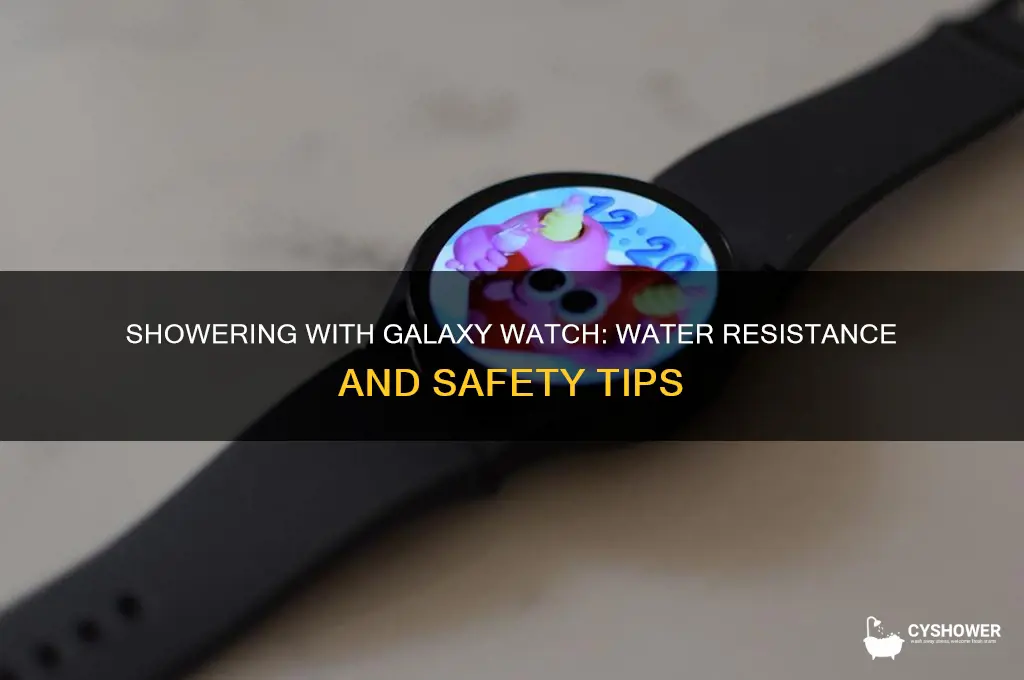 can i take a shower with galaxy watch