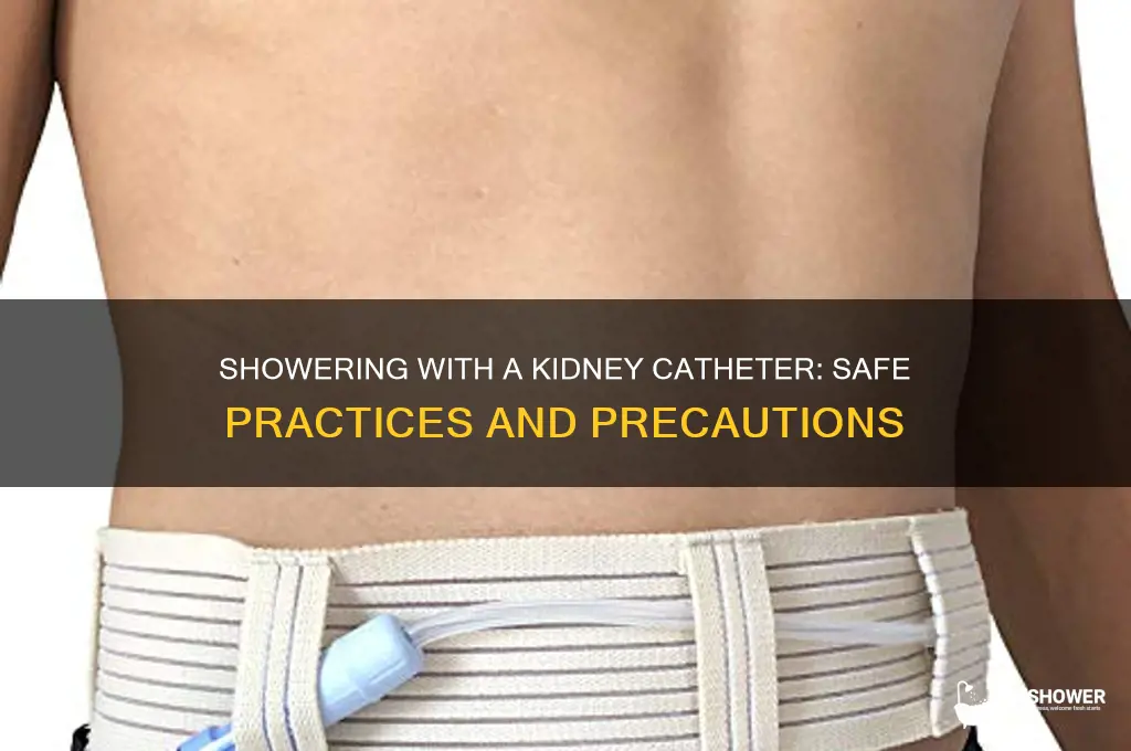 can i take a shower with my kidney catheter
