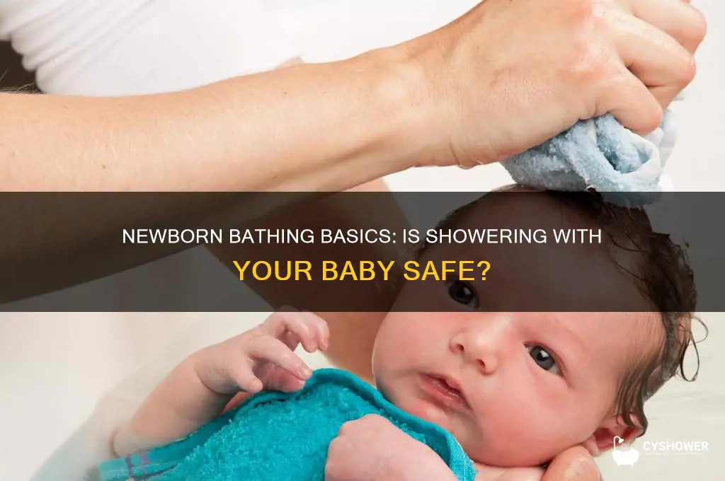 can i take a shower with my newborn