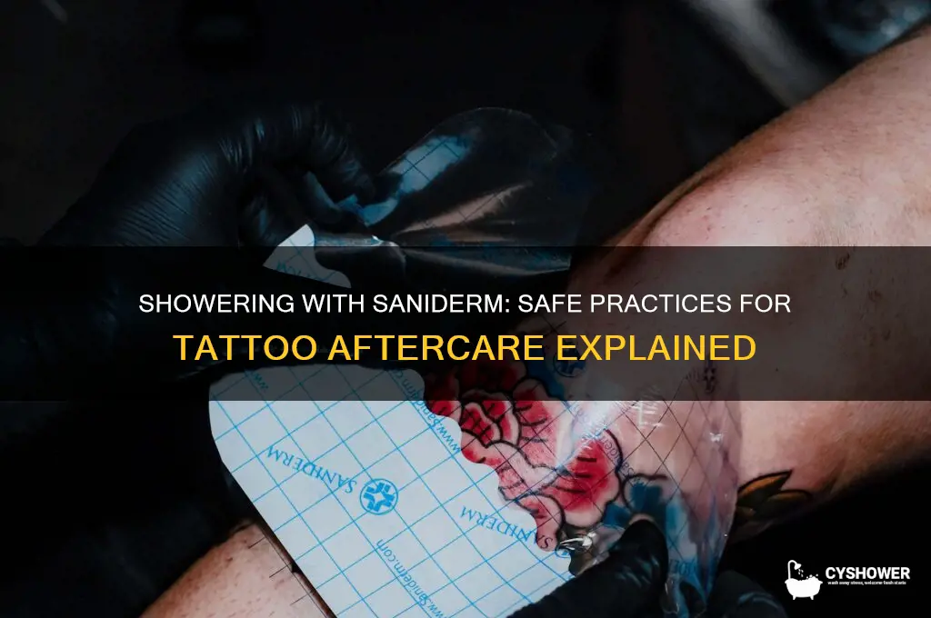 can i take a shower with saniderm