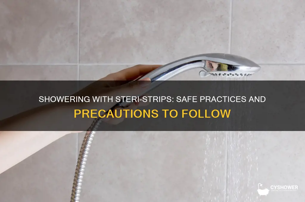 can i take a shower with steri strips