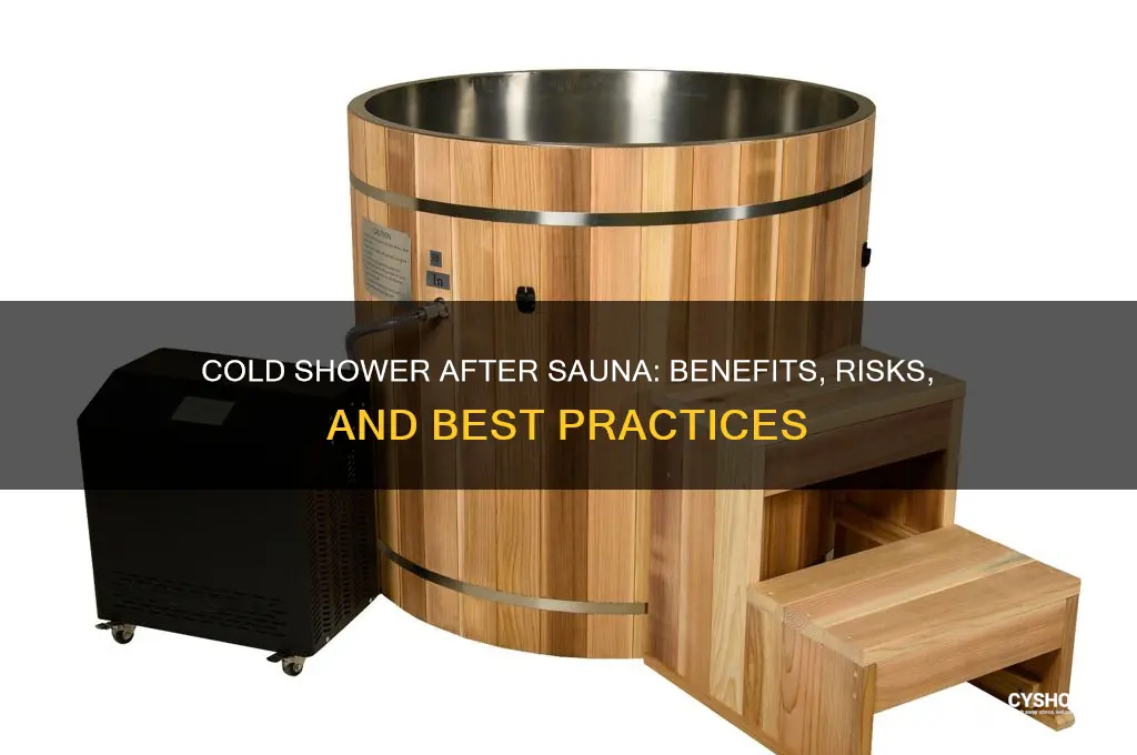 can i take cold shower after sauna