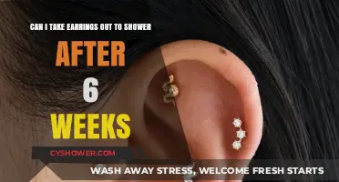 Showering with Earrings: Safe to Remove After Six Weeks?
