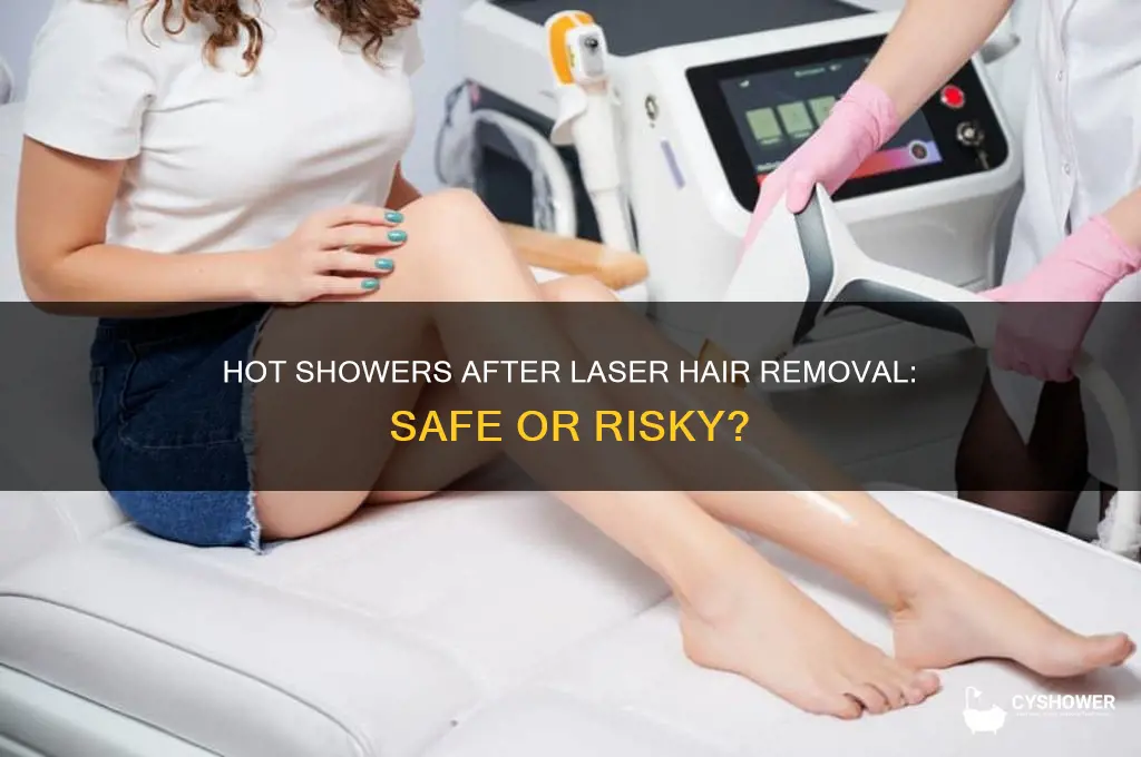can i take hot shower after laser hair removal