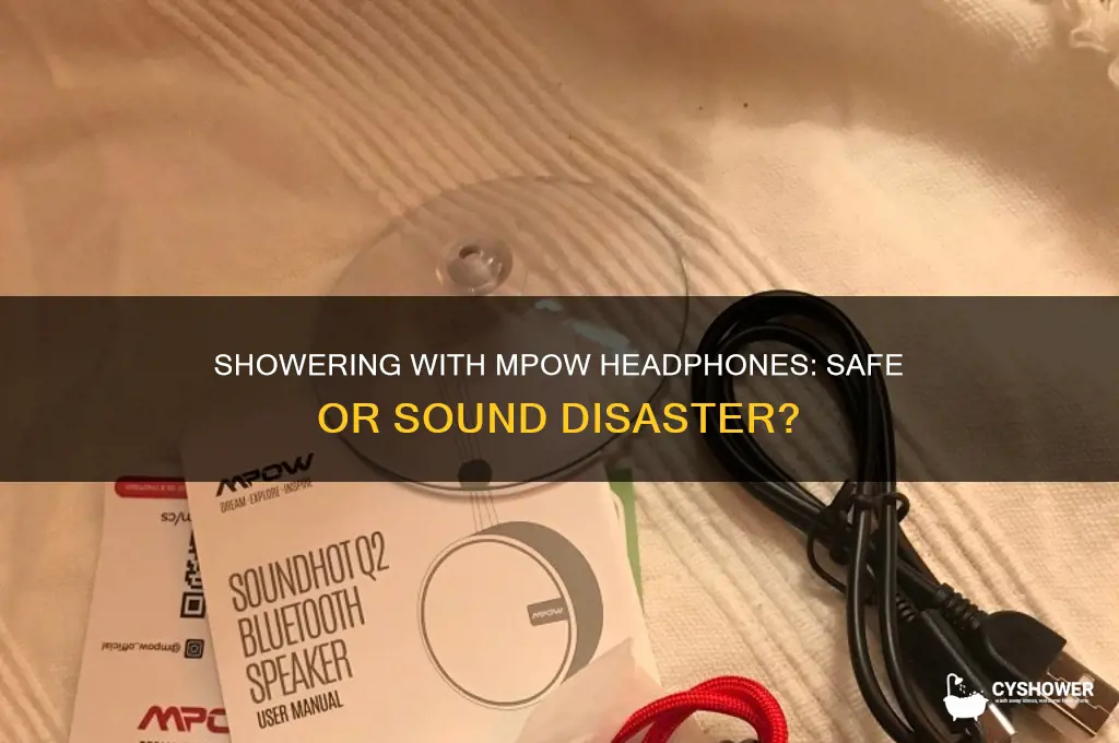 can i take mpow headphones into the shower