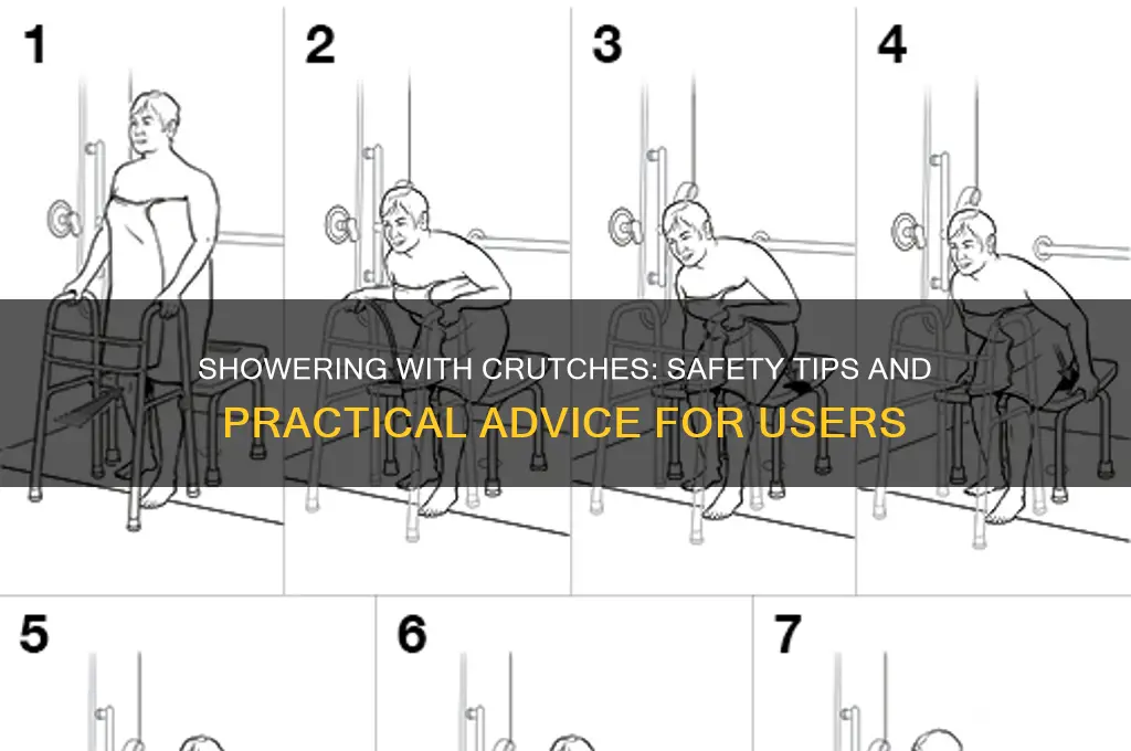 can i take my crutches in the shower