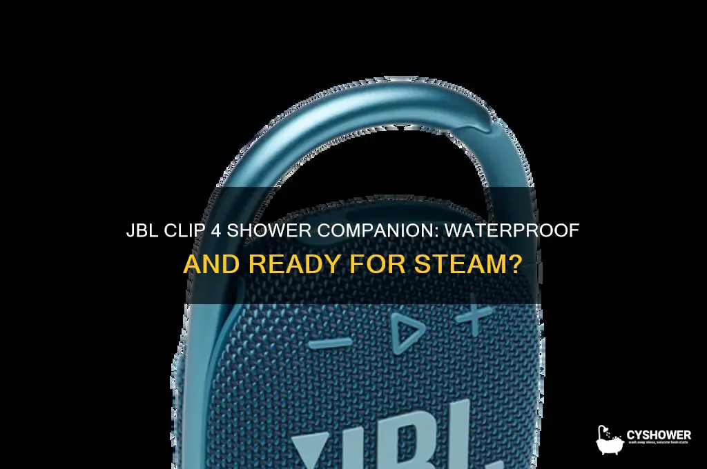can i take my jbl clip 4 in the shower
