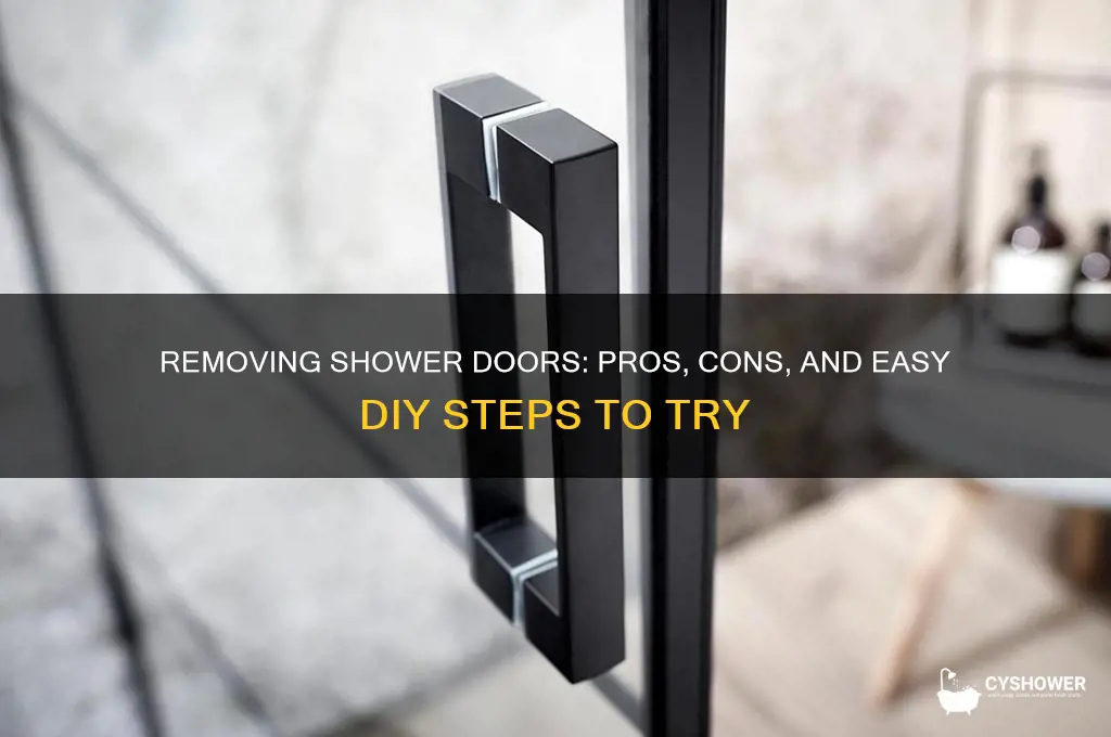 can i take my shower doors off