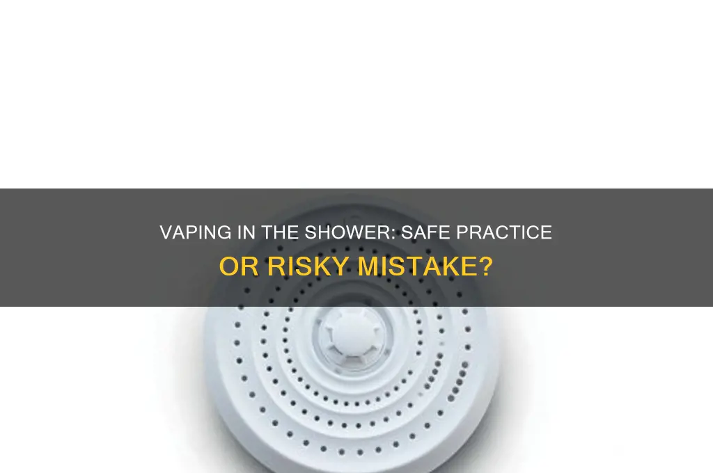 can i take my vape in the shower