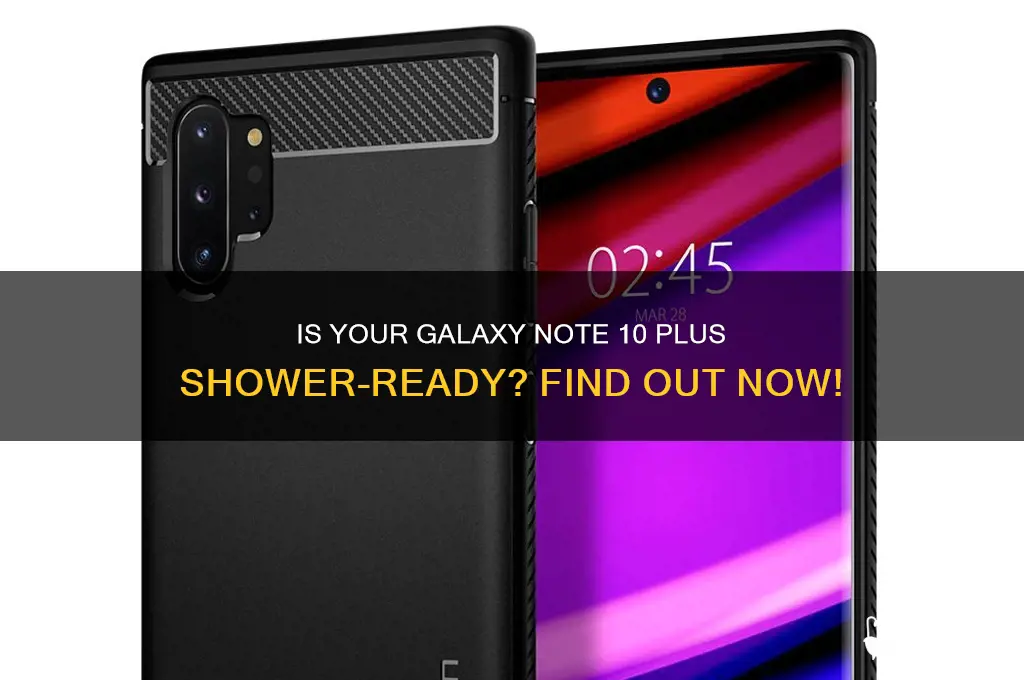 can i take note 10 plus shower