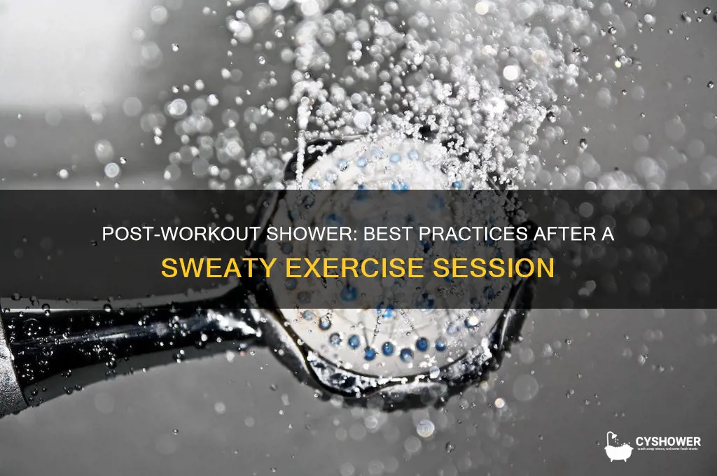 can i take shower after a sweaty workout