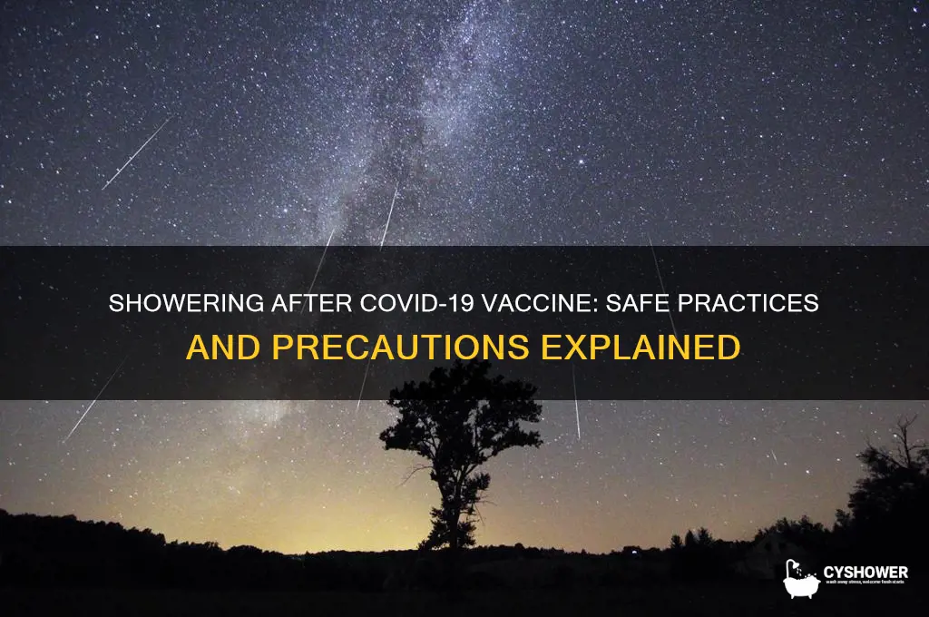 can i take shower after corona vaccine