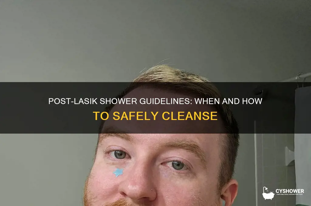 can i take shower after lasik surgery