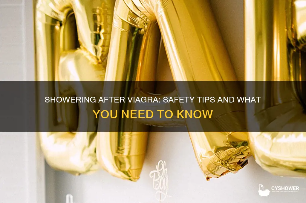 can i take shower after taking viagra