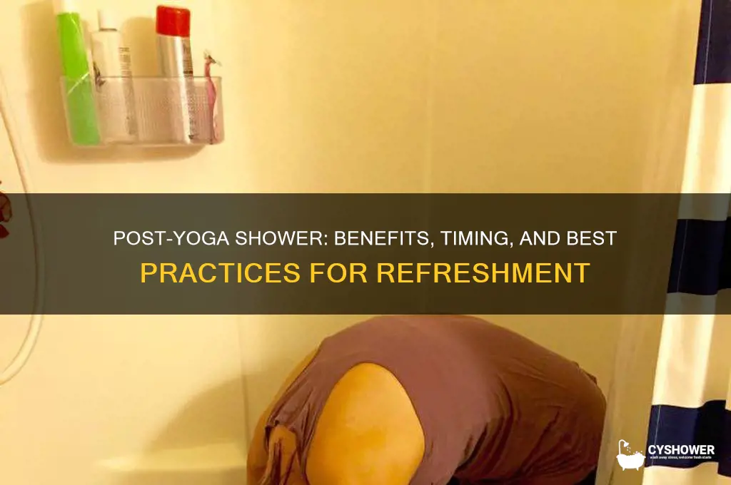 can i take shower after yoga