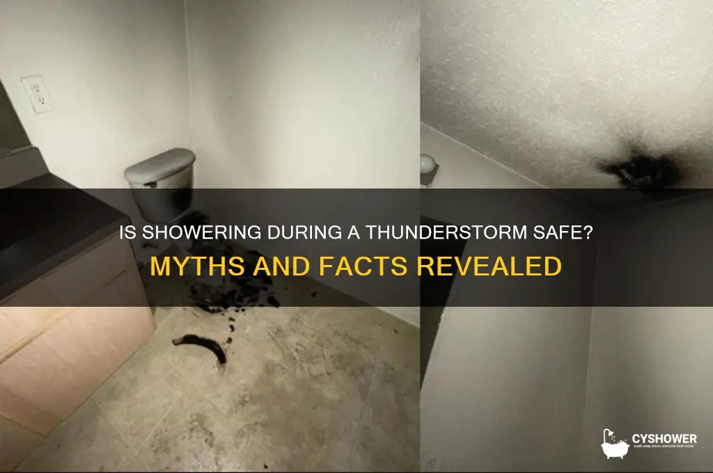 can i take shower during thunderstorm
