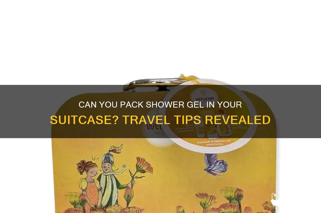 can i take shower gel in my suitcase