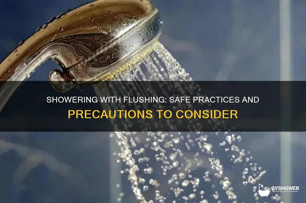 can i take shower having flushing
