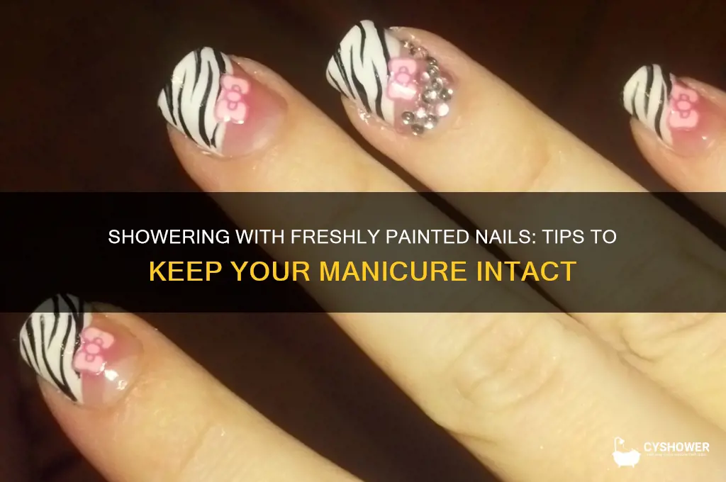 can i take shower with painted nails