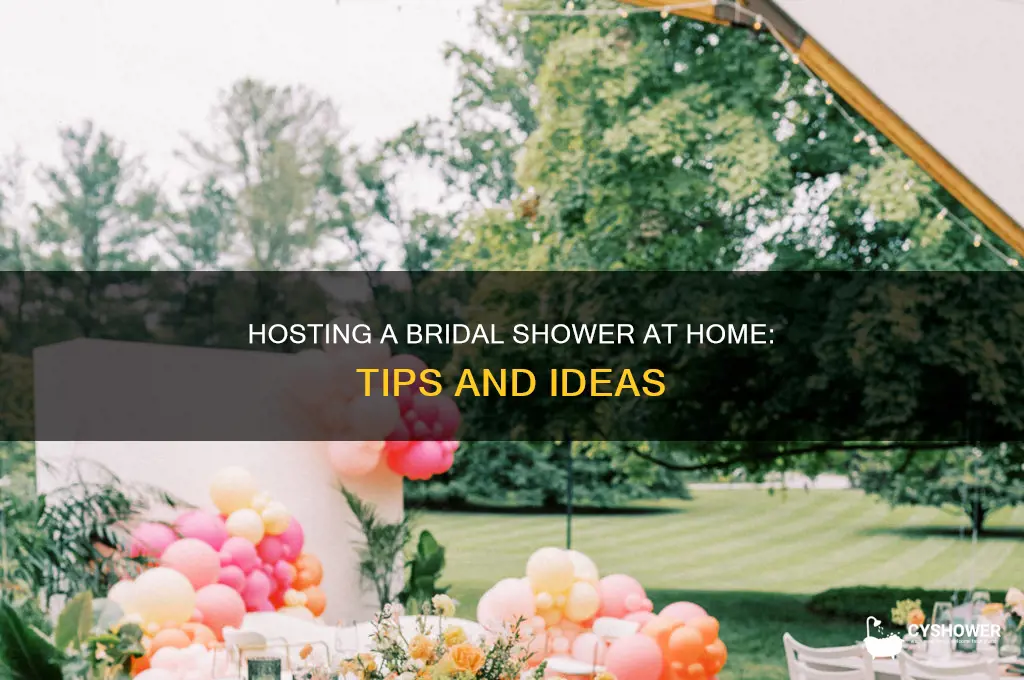 can i throw a bridal shower at my house