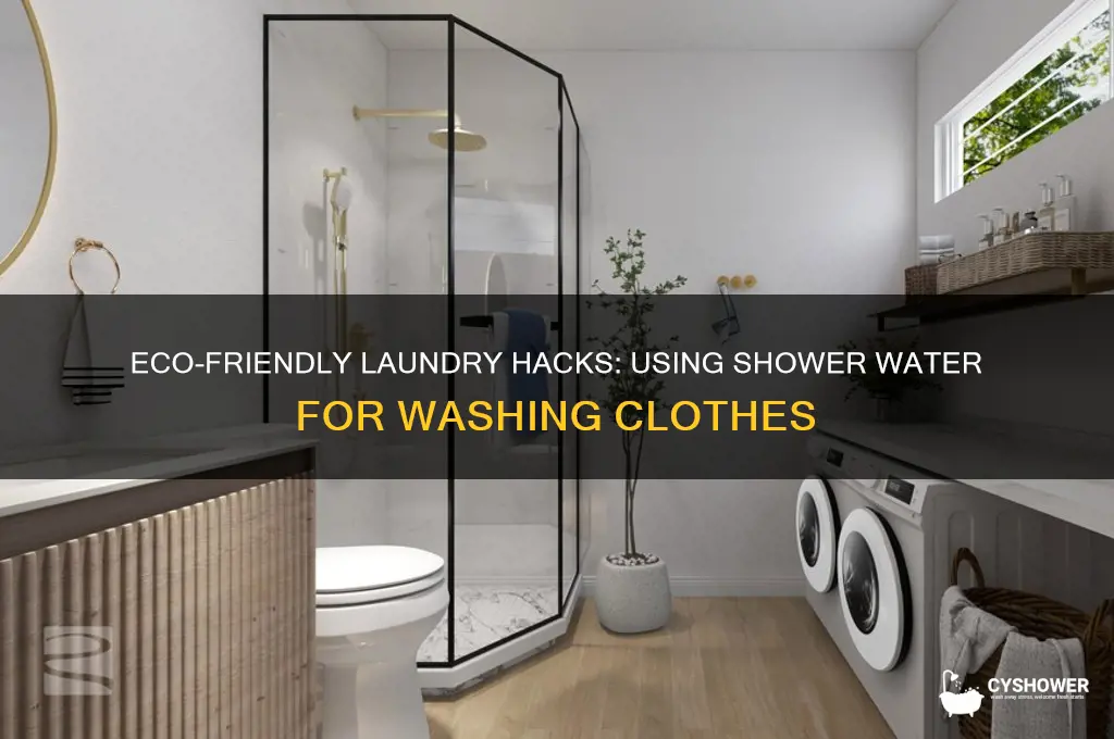 can i tie my laundry water from the shower
