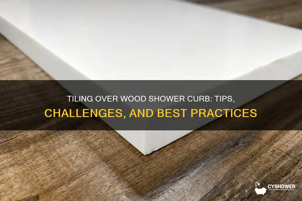 can i tile over wood shower curb