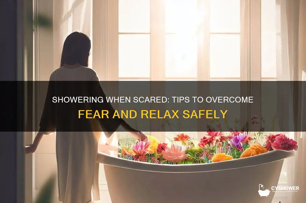 can i tke shower if i was scared